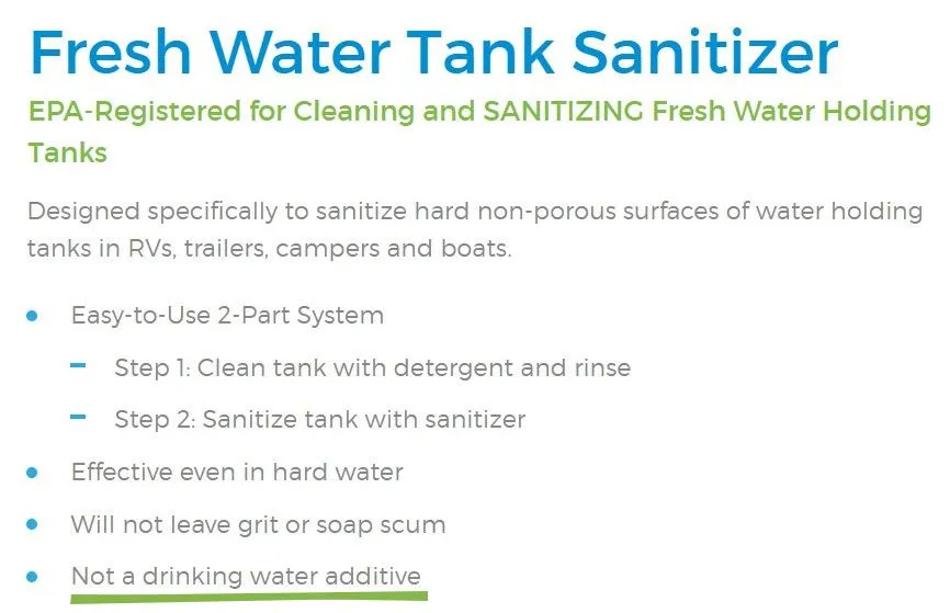 Fresh Water Sanitizer Kit